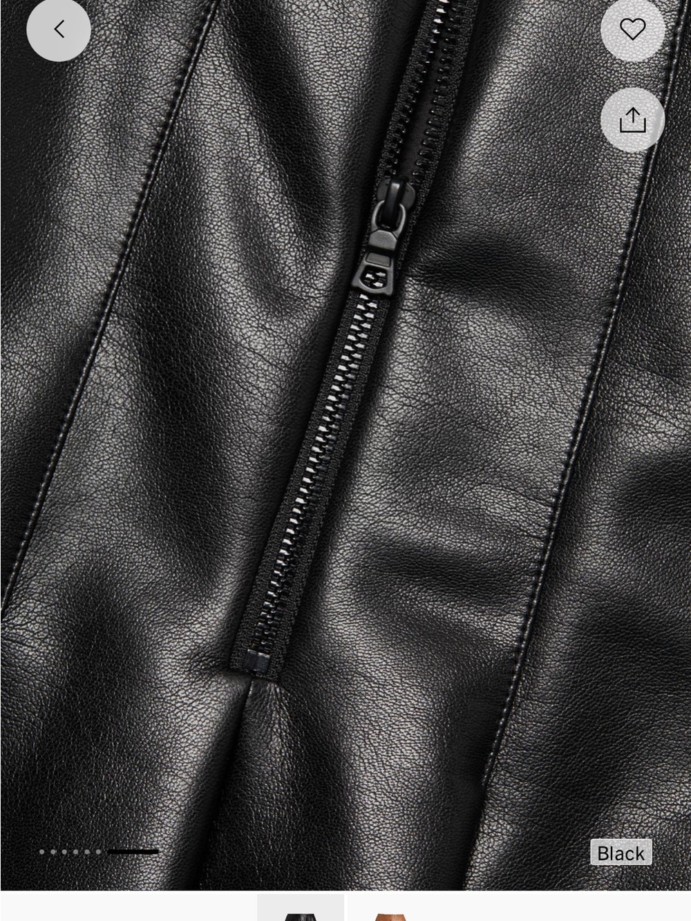 Carter Pleated Faux Leather Miniskirt - Picture 6 of 9